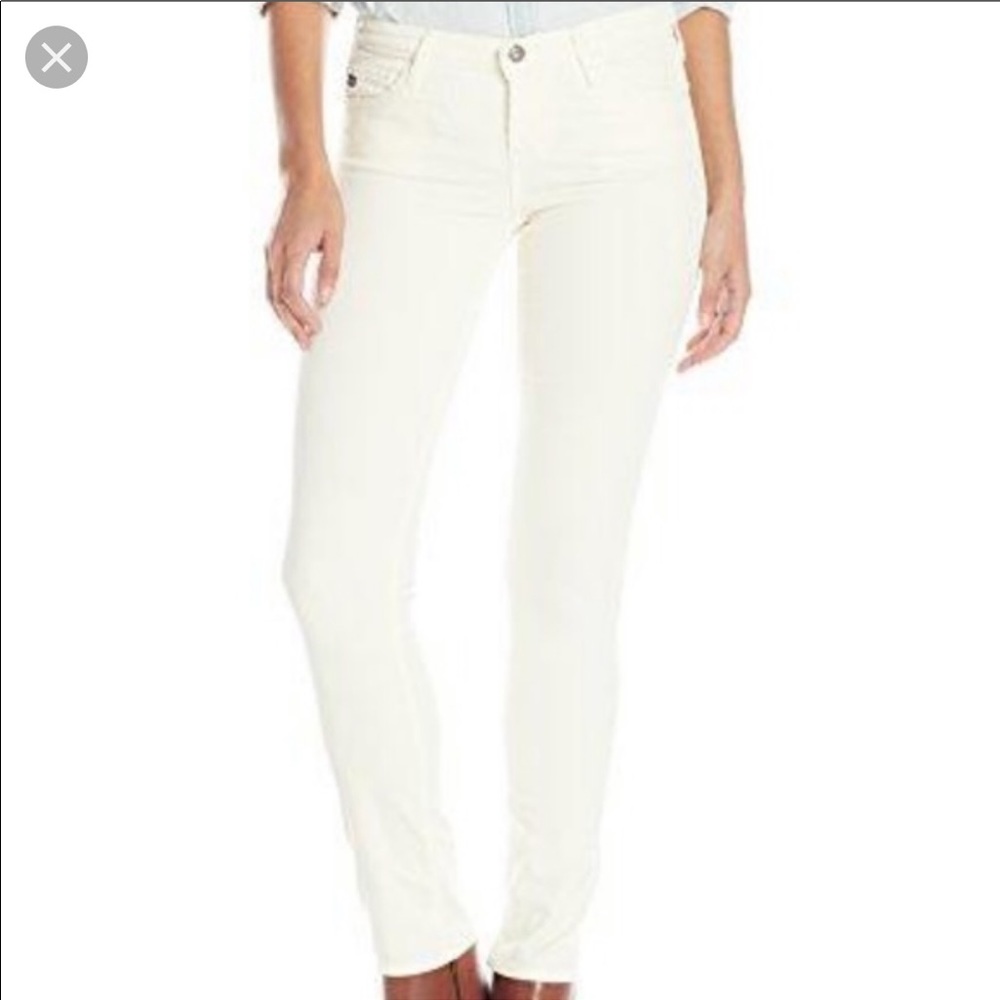 AG Jean “the Stilt Cigarette Leg” Ivory Corduroy